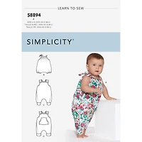 Simplicity® Pattern CS8894 (XXS-XS-S-M-L)