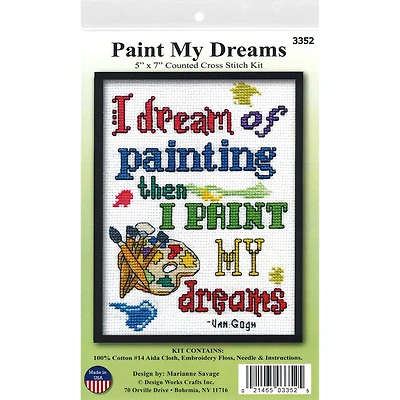 Design Works™ Paint My Dreams Cross Stitch Kit
