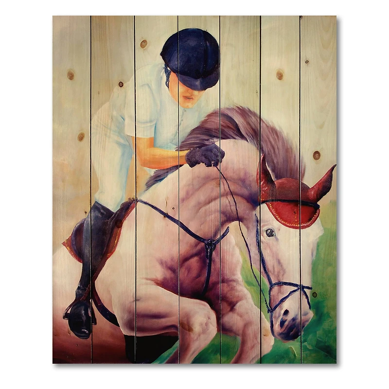Designart - Jockey On Galoping Horse
