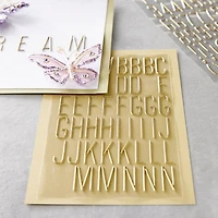 Gold Puffy Modern Alphabet Stickers by Recollections™