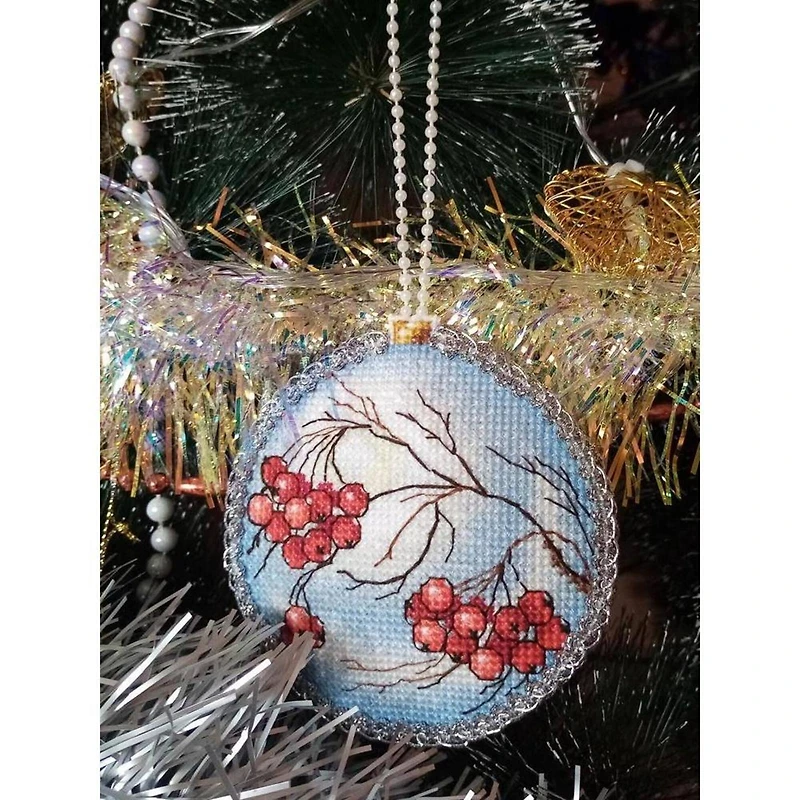 MP Studia Christmas Tree Decoration - Rowan Plastic Canvas Counted Cross Stitch Kit