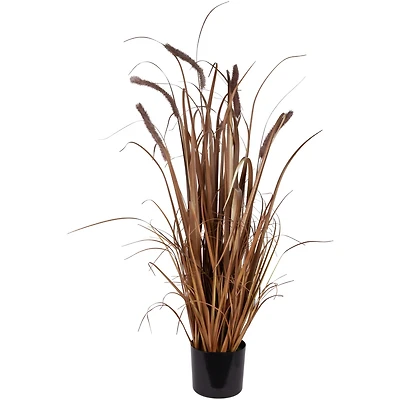 3.5ft. Potted Brown Artificial Onion Grass Plant