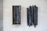 Hello Honey® Unscented Blue Twisted Taper Candle Set