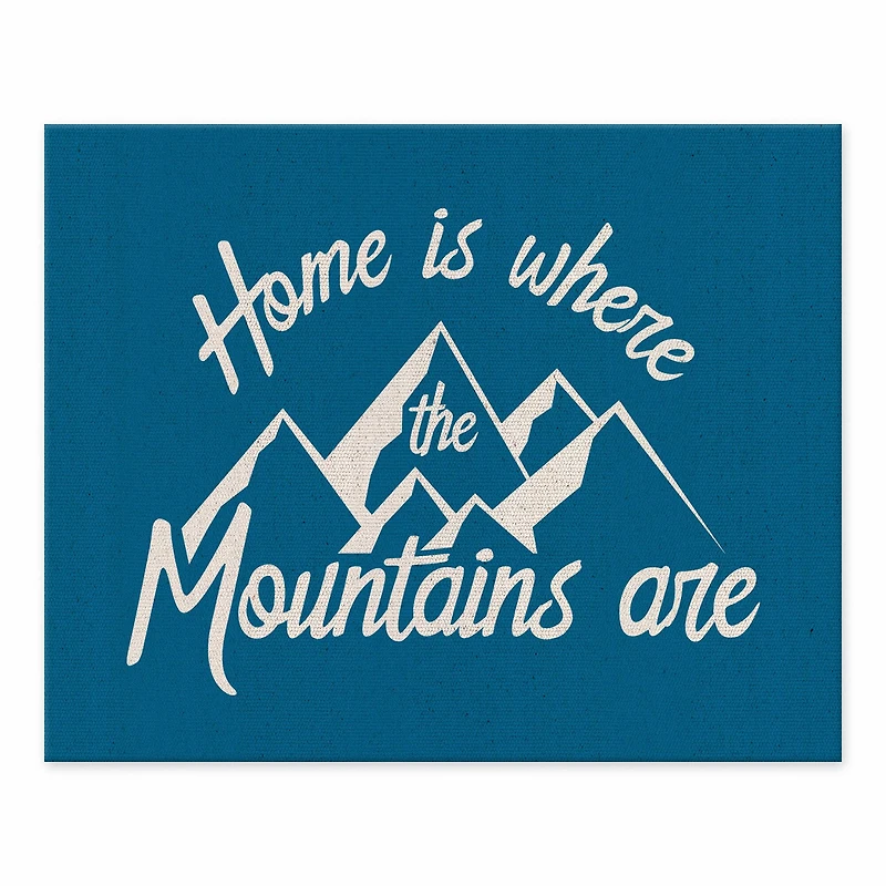 Home Mountains Are Blue 10x8 Tabletop Canvas