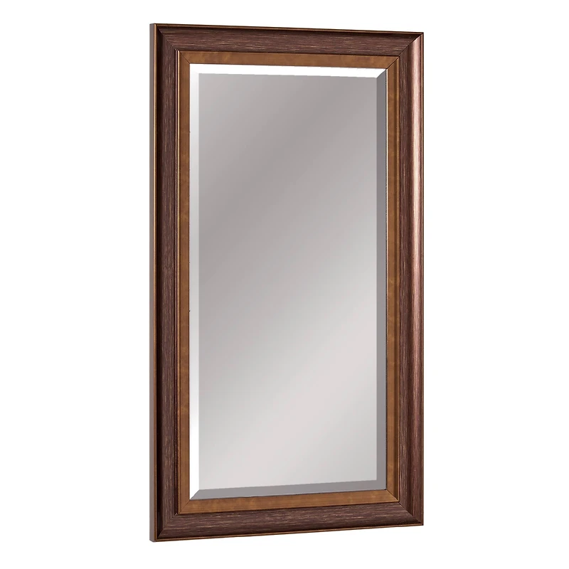 Head West 27.5" Bronze & Copper Oil-Rubbed Framed Wall Mirror