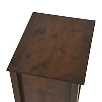 Hello Honey® 22" Walnut Finish Shaker Wood Farmhouse Nightstand