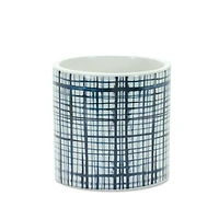 Decorative Criss-Cross Pattern Pot Set