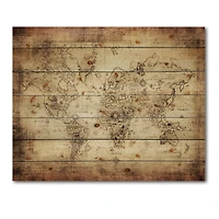 Designart - Ancient Map of The World IV