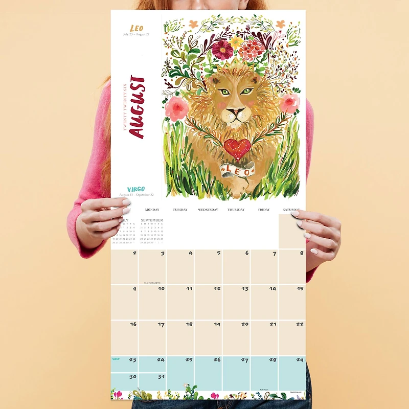 2026 Zodiac Wall Calendar