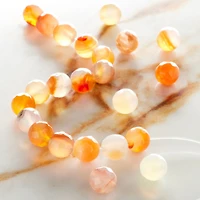 12 Pack: Orange Mixed Agate Round Beads, 8mm by Bead Landing™