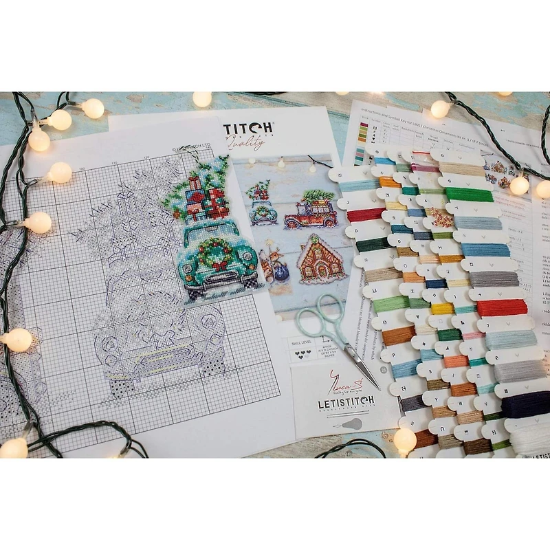 Letistitch Christmas Ornaments Counted Cross Stitch Kit