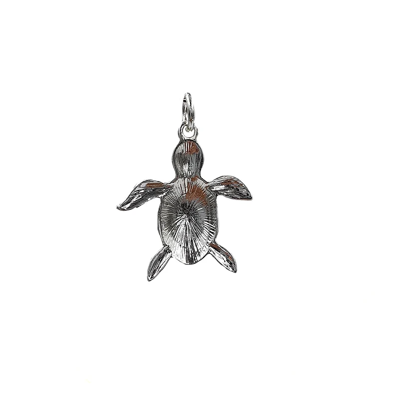 Charmalong™ Silver Plated Turtle Charm by Bead Landing™