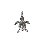 Charmalong™ Silver Plated Turtle Charm by Bead Landing™