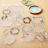 6 Pack: Floral Border Clear Stamps by Recollections™