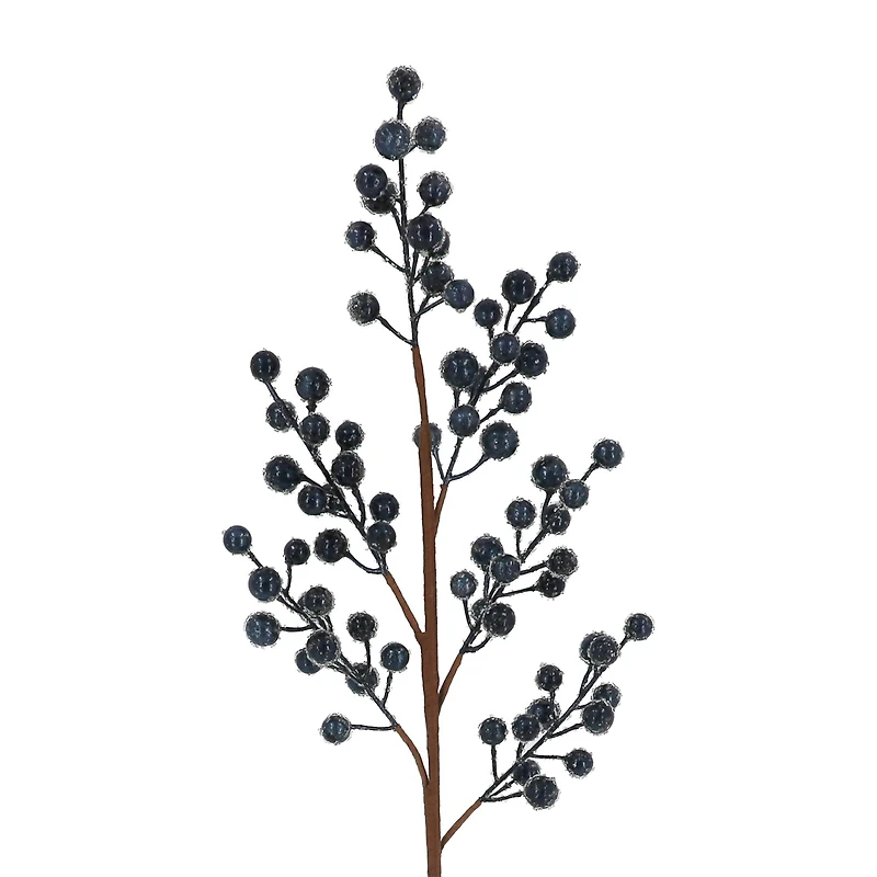28" Metallic Blue Berry Stem by Ashland®