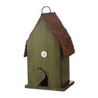 Glitzhome® Rustic Garden Distressed Wooden Birdhouse