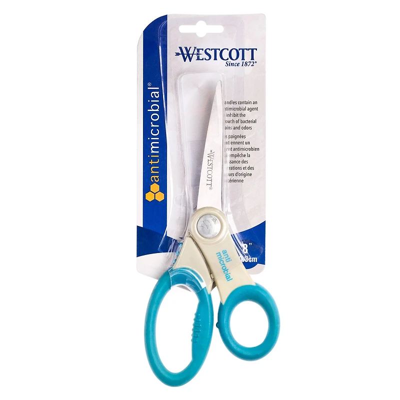 Westcott® 8" Soft Handle Anti-Microbial Scissors