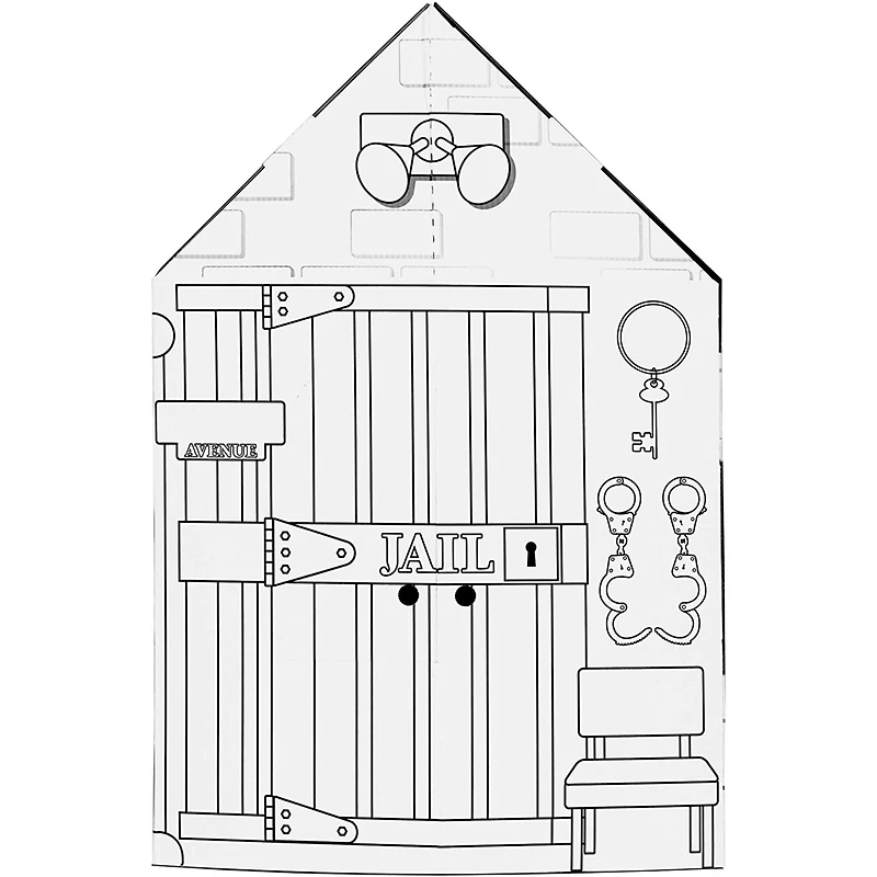 Easy Playhouse Police and Fire Station Clubhouse