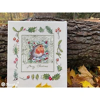 Merejka The Christmas Robin Counted Cross Stitch Kit