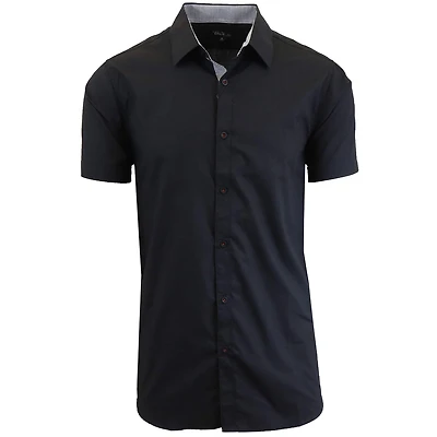 Galaxy by Harvic Slim Fit Short Sleeve Men's Dress Shirt