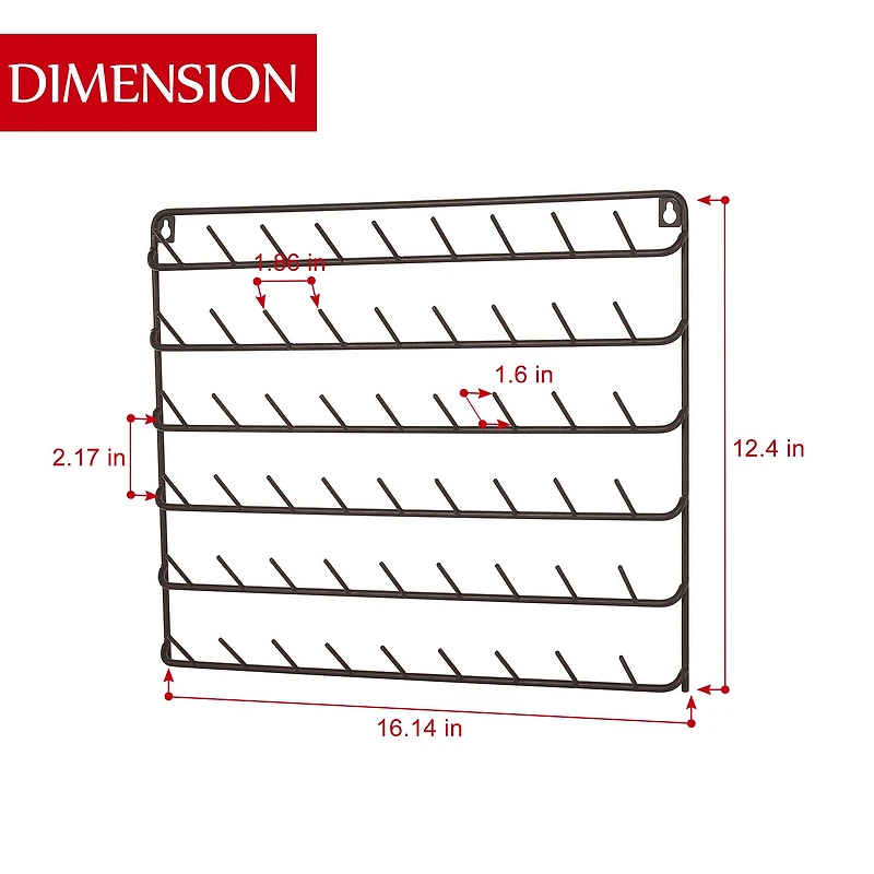 NEX™ Brown 54-Spool Metal Thread Rack, 2ct.