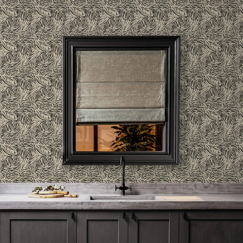 Tommy Bahama Zebra Leaf Peel & Stick Wallpaper