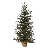 3ft. Unlit Warsaw Two-Tone Twig Artificial Christmas Tree in Burlap Base