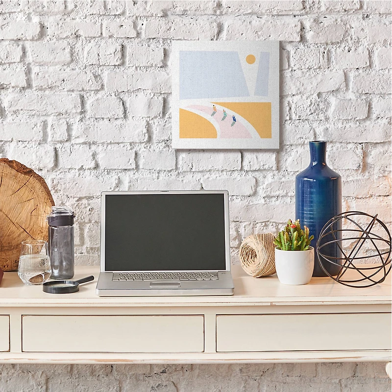 Stupell Industries Abstract Summer Vespa Bike Riders Wall Art