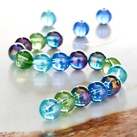 Sea Breeze Glass Round Beads, 10mm by Bead Landing™