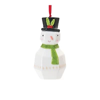 Whimsical Santa & Snowman Ornament Set