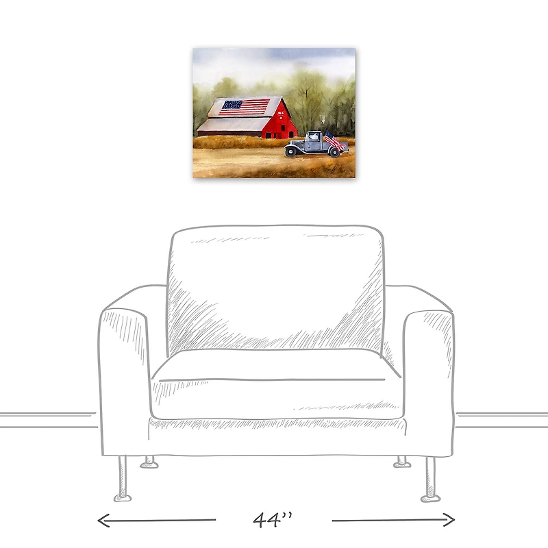 Country Barn Canvas Wall Art