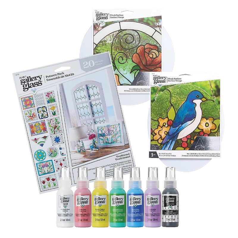 Plaid® Gallery Glass® 10 Piece Stained Glass Painting Starter Kit