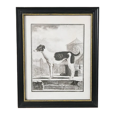Hello Honey® Framed Vintage Reproduction Dog Print Wall Art