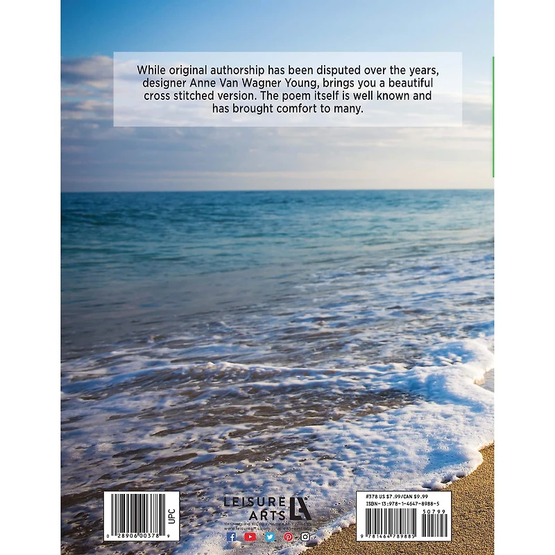 Leisure Arts® Cross Stitch Footprints in the Sand Book