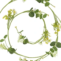 5ft. White Wildflower Coiled Garland by Ashland®