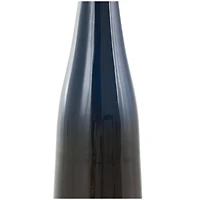 20.25" Blue & Brown Ombre Metal Vase