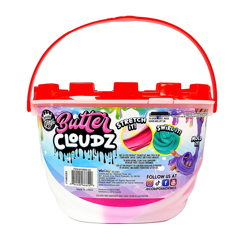 Compound Kings® Rasberry Smoothie Butter Cloudz Scented Slime