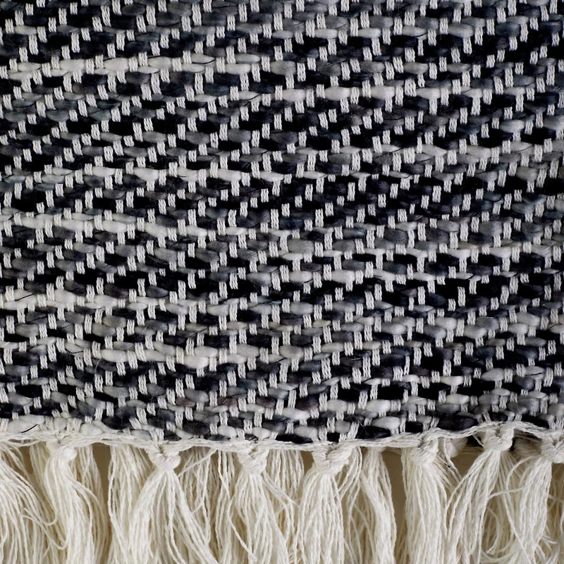 DII® Gray Tone Diagonal Stripe Acrylic Throw