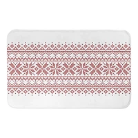 Designs Direct Knit Snowflakes Bath Mat, 34" x 21"