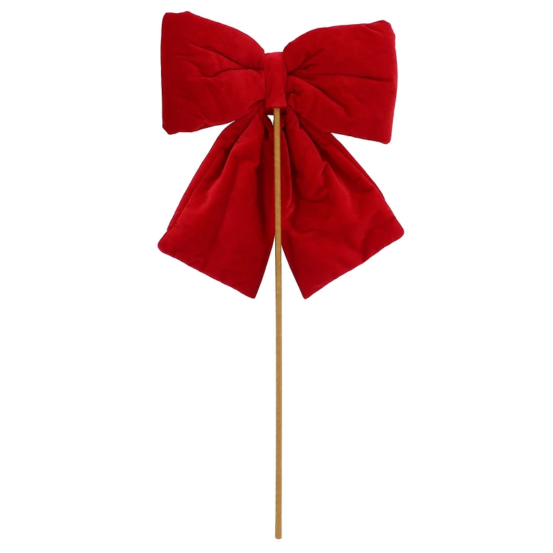 28" Red Velvet Bow Stem by Ashland®