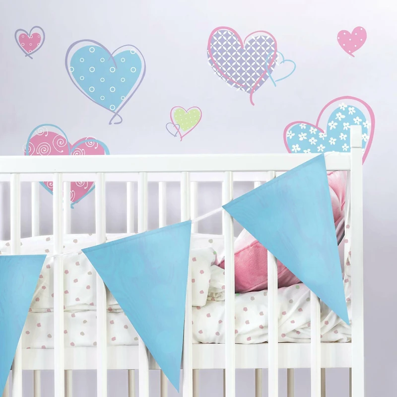 RoomMates Hearts Peel & Stick Wall Decals