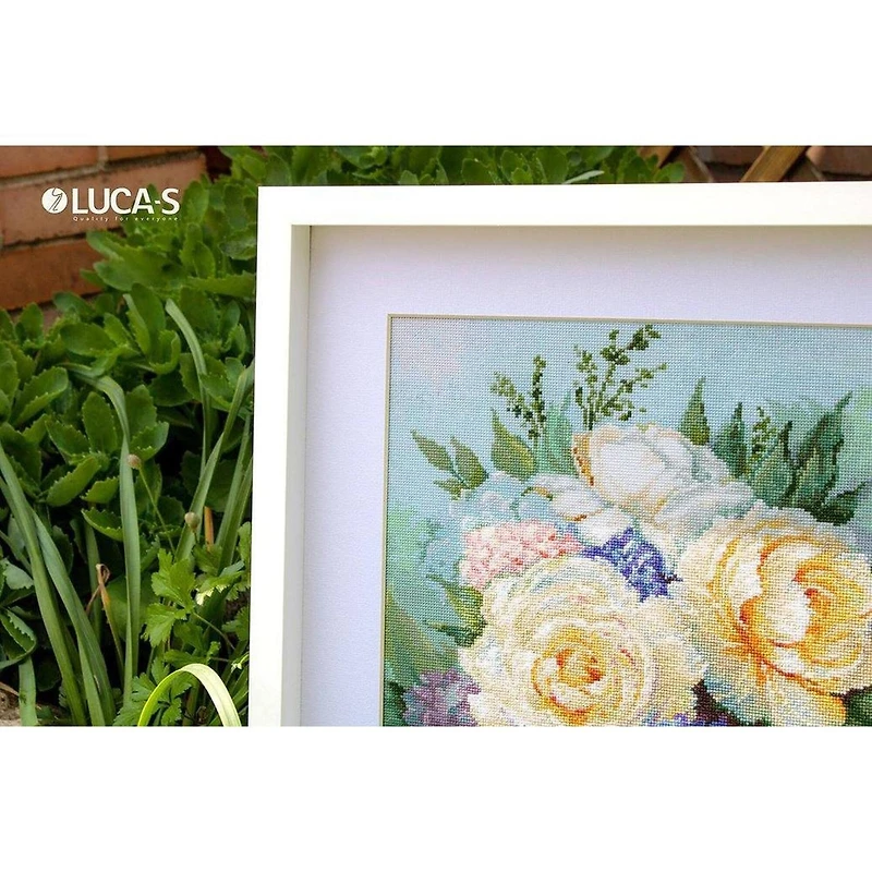 Luca-s Floral Bouquet Counted Cross Stitch Kit