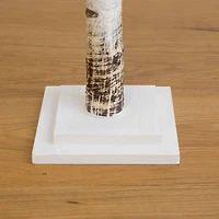 5ft. Pre-Lit Birch Artificial Christmas Tree, Warm White LED Lights