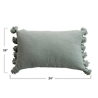 Hello Honey® Cotton Slub Lumbar Pillow with Tassels