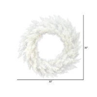 30" Sparkle White Spruce Wreath