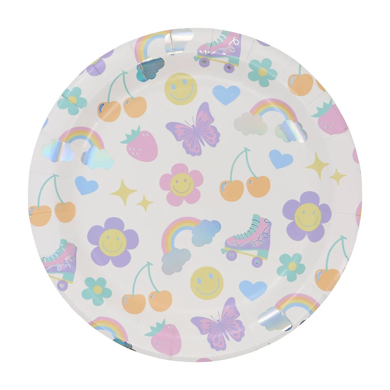 9" Good Vibes Dinner Plates, 8ct. by Celebrate It™