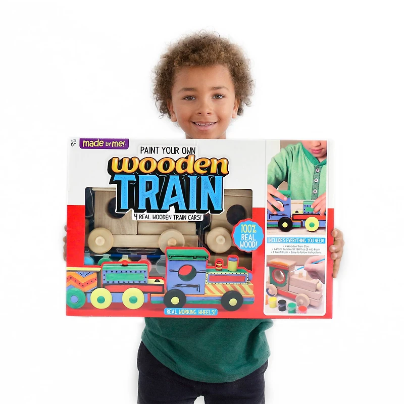 Made by Me® Paint Your Own Wooden Train
