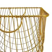 Gold Iron Glam Storage Cart, 24" x 16" x 17"