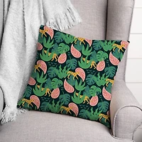 Tropical Cheetahs 18" x 18" Indoor / Outdoor Pillow