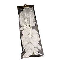 JAM Paper Emko Silver Leaf Spray Floral Accessories, 12ct.